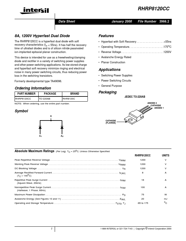 RHRP8120CC