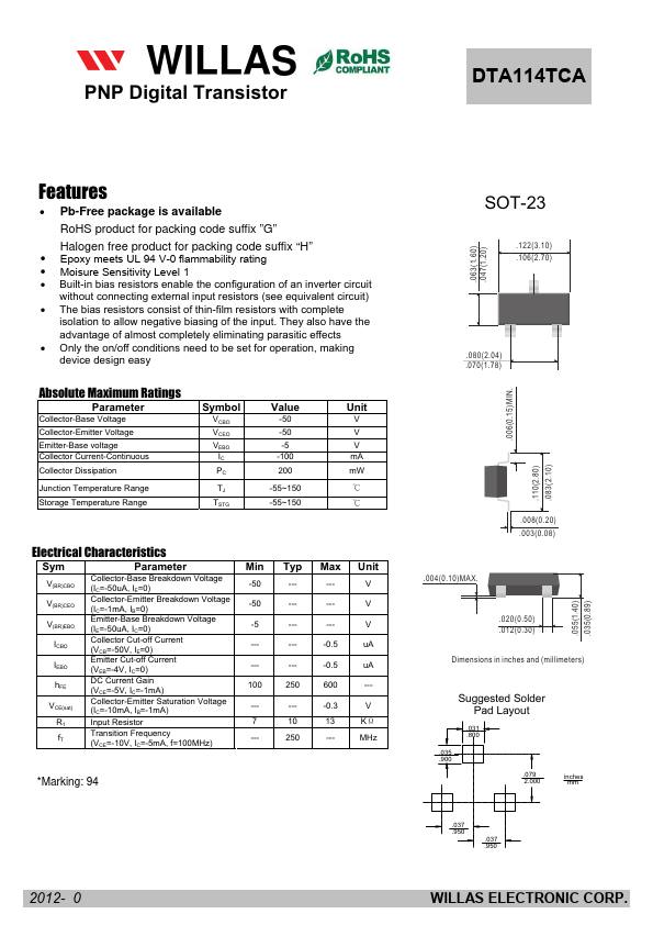 DTA114TCA