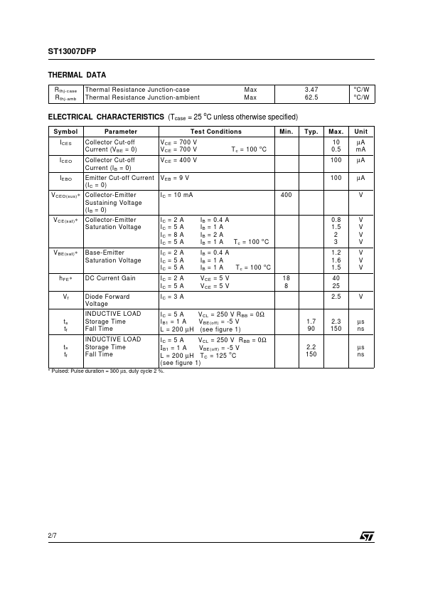 ST13007DFP