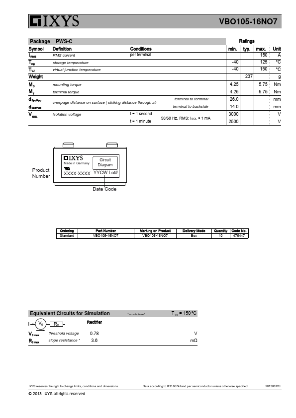 VBO105-16NO7