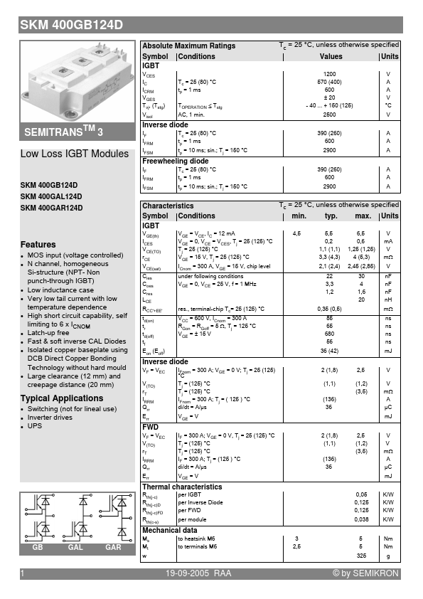 SKM400GB124D