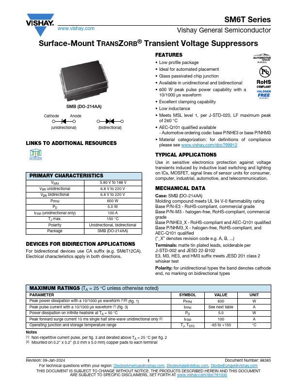 SM6T100A