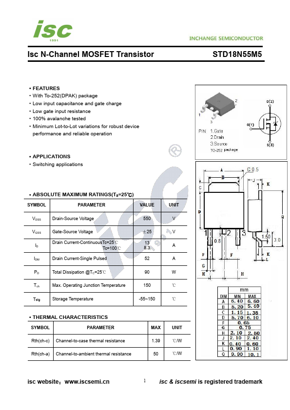 STD18N55M5