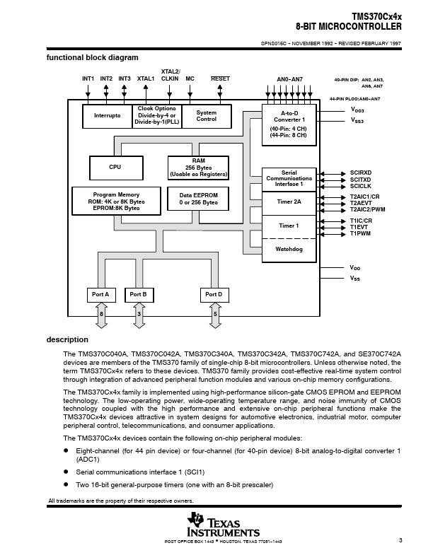 TMS370C042A