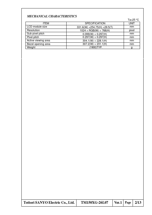 tm150xg-26l07