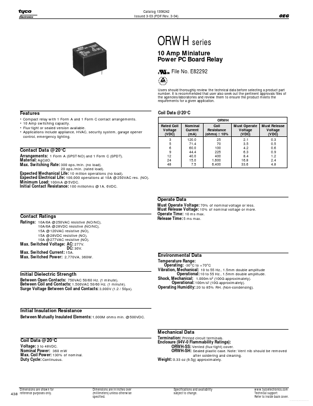 ORWH-SS-105D