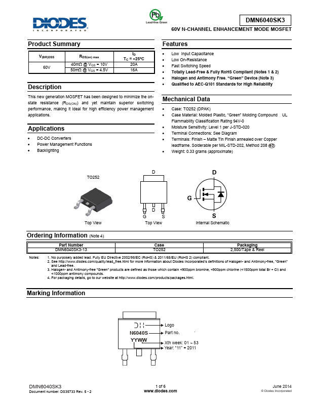 DMN6040SK3