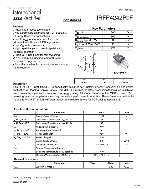 IRFP4242PBF