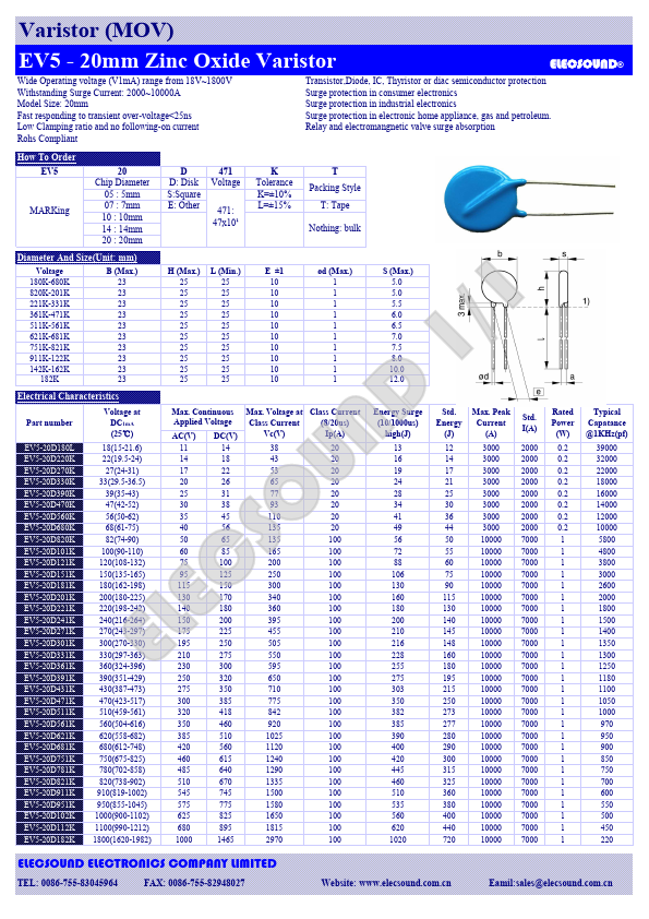 EV5-20D361K