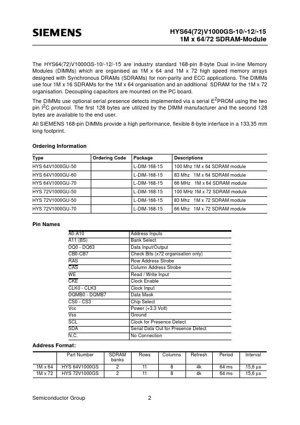 HYS64V1000GU-60