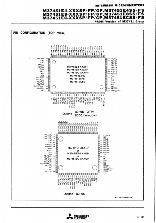 M37451E4-XXXGP