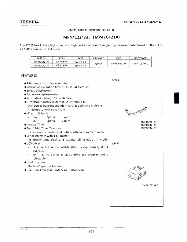 TMP47C221AF