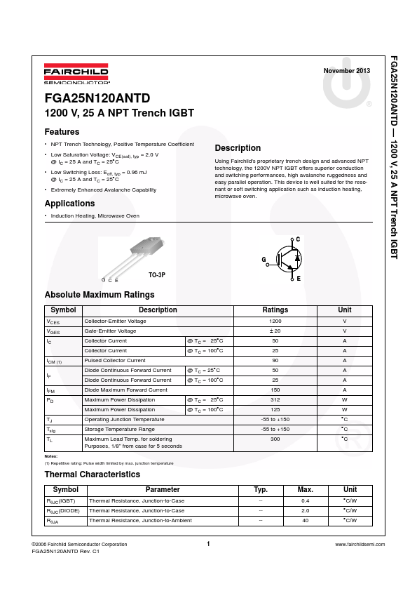 FGA25N120ANTD