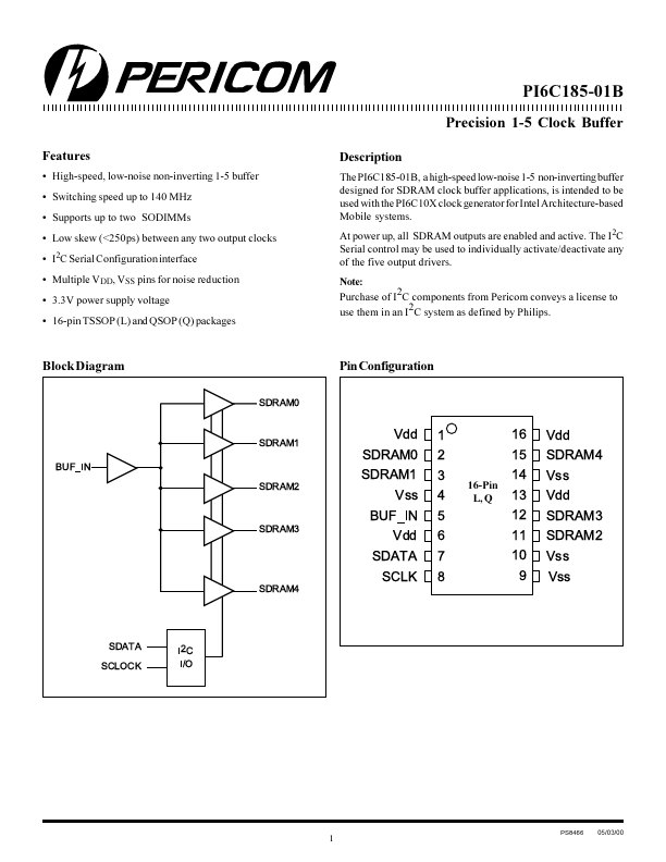 PI6C185-01B