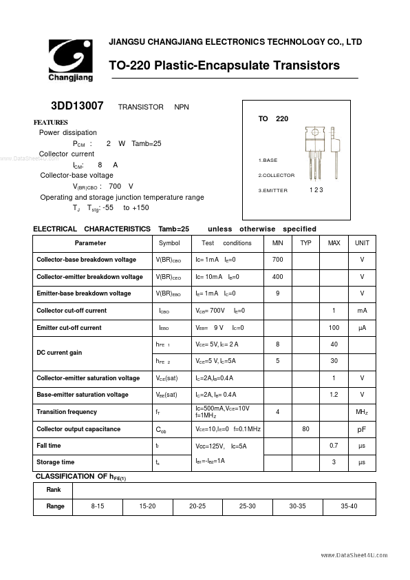 3DD13007