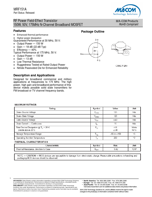 MRF151A