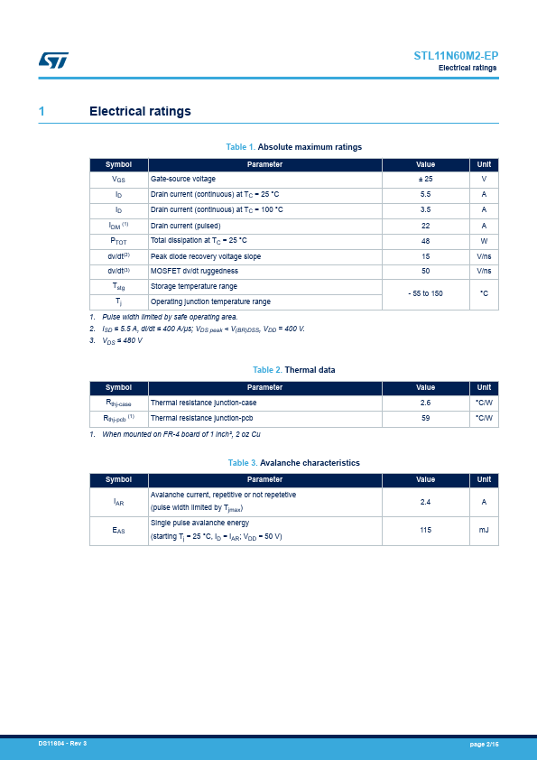 STL11N60M2-EP