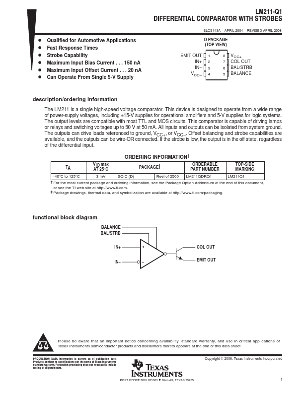 LM211-Q1