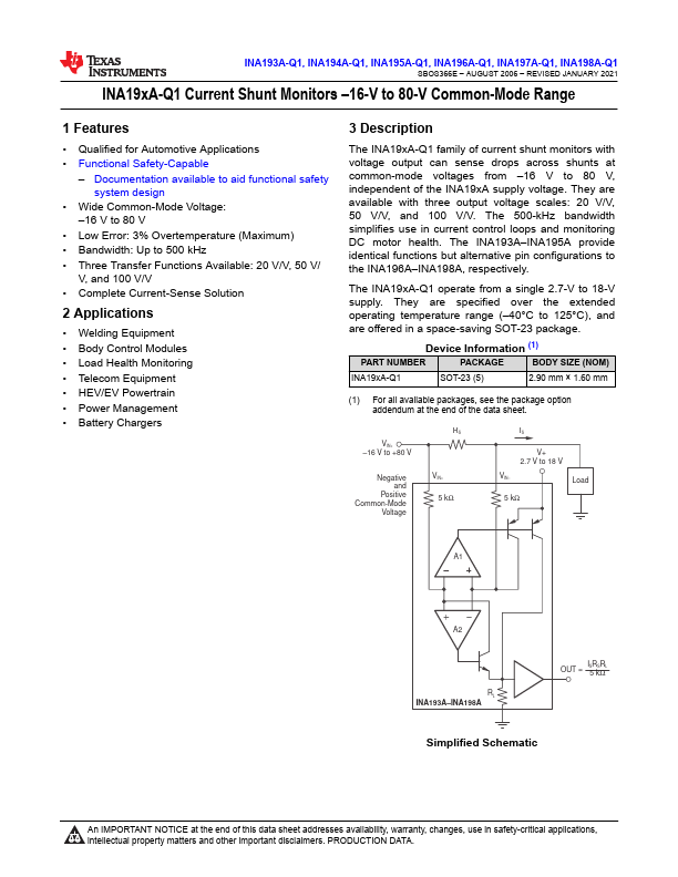 INA193A-Q1