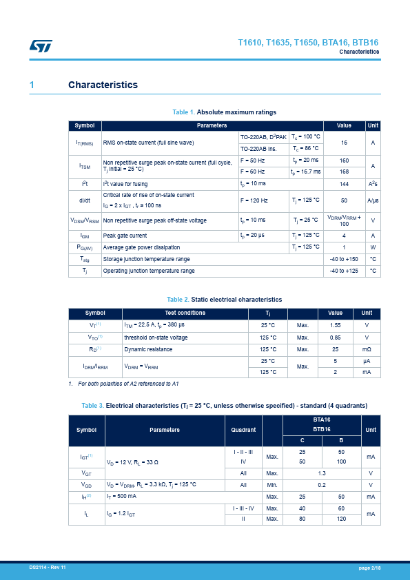 BTA16-800B