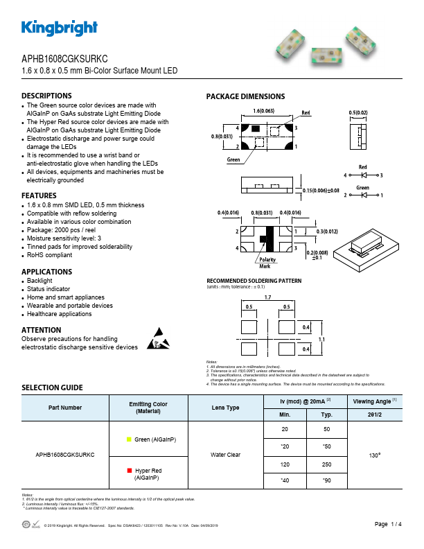 APHB1608CGKSURKC