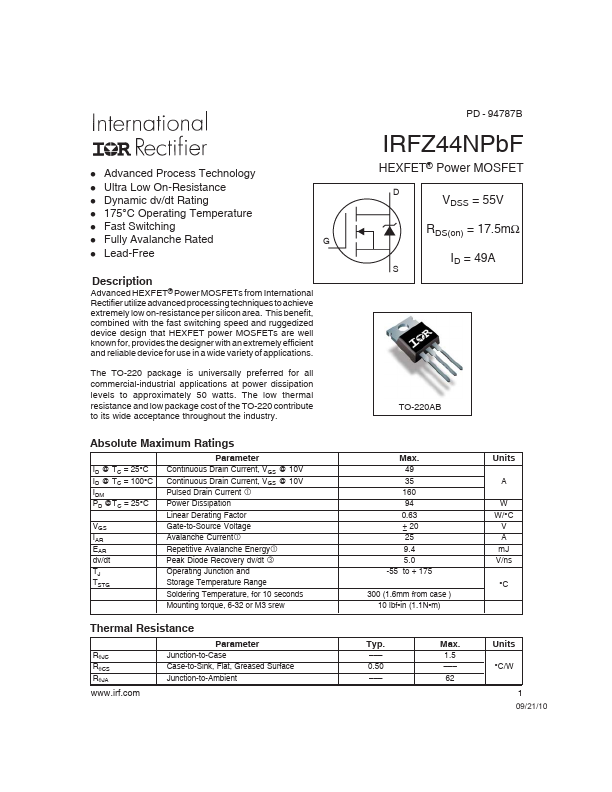 IRFZ44N