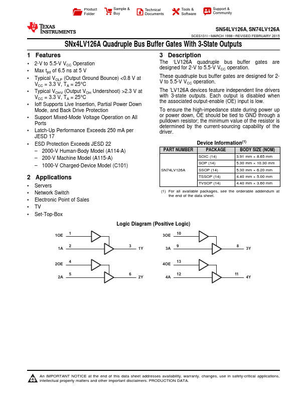 SN74LV126A