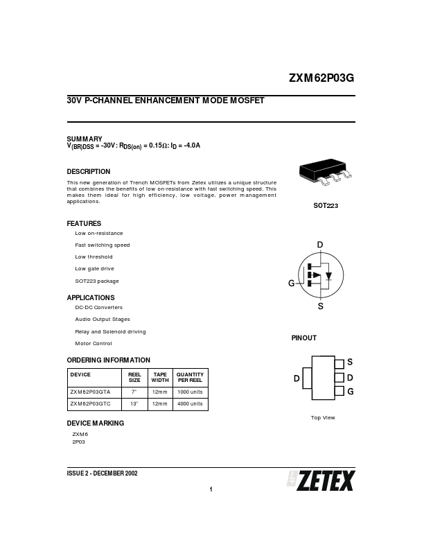 ZXM62P03G