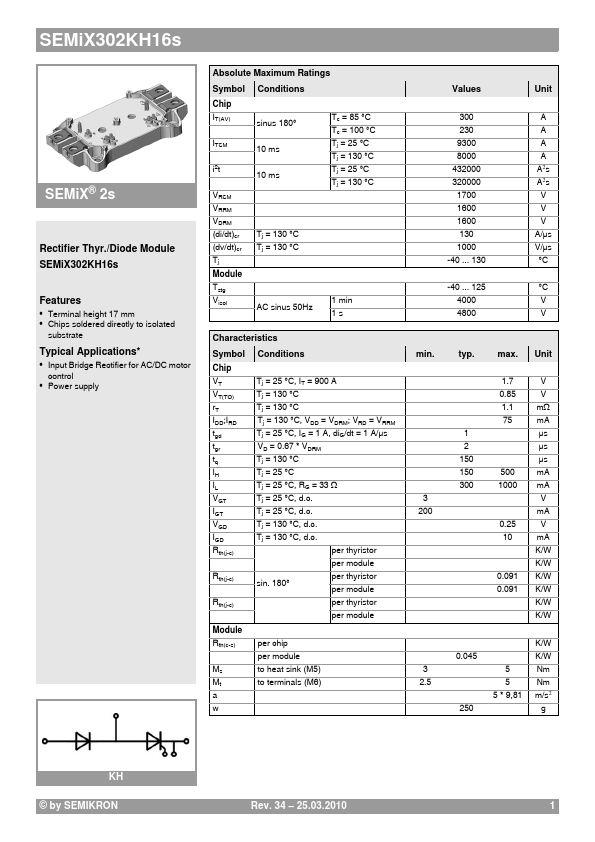 SEMIX302KH16S