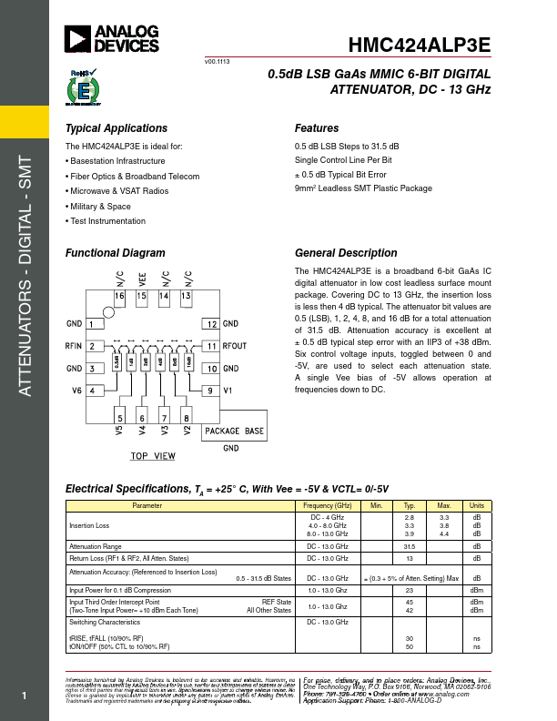 HMC424ALP3E