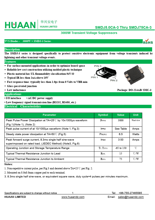 SMDJ12CA-3