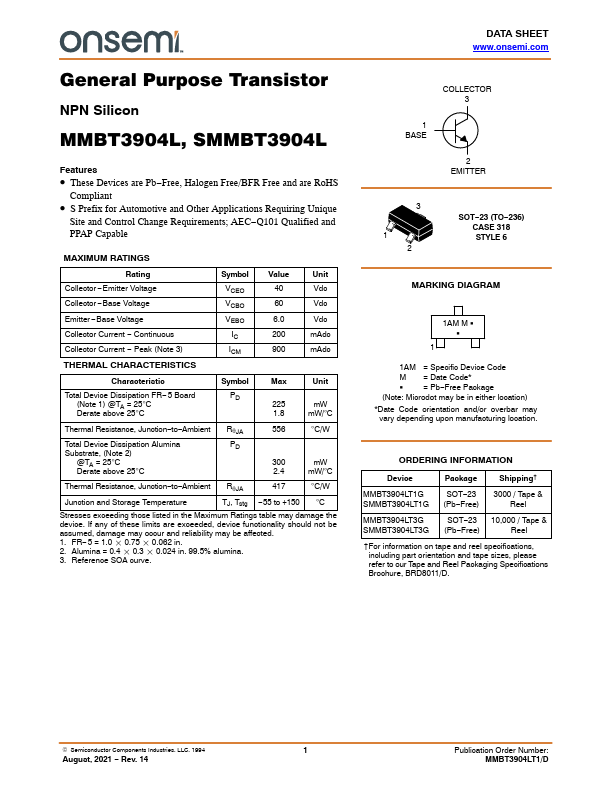 SMMBT3904LT3G