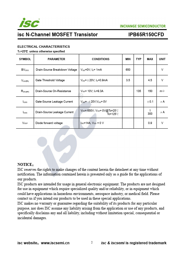 IPB65R150CFD