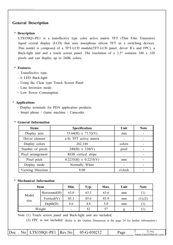 LTS350Q1-PE1