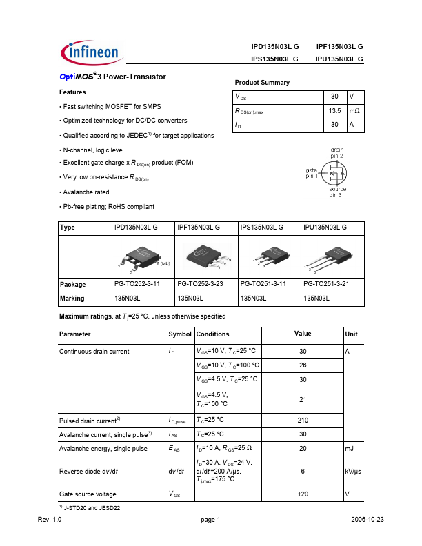 IPF135N03LG