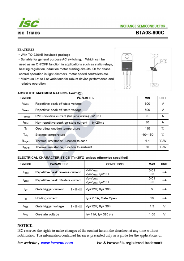 BTA08-600TW