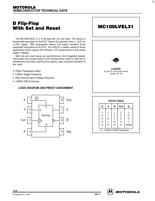 MC100LVEL31