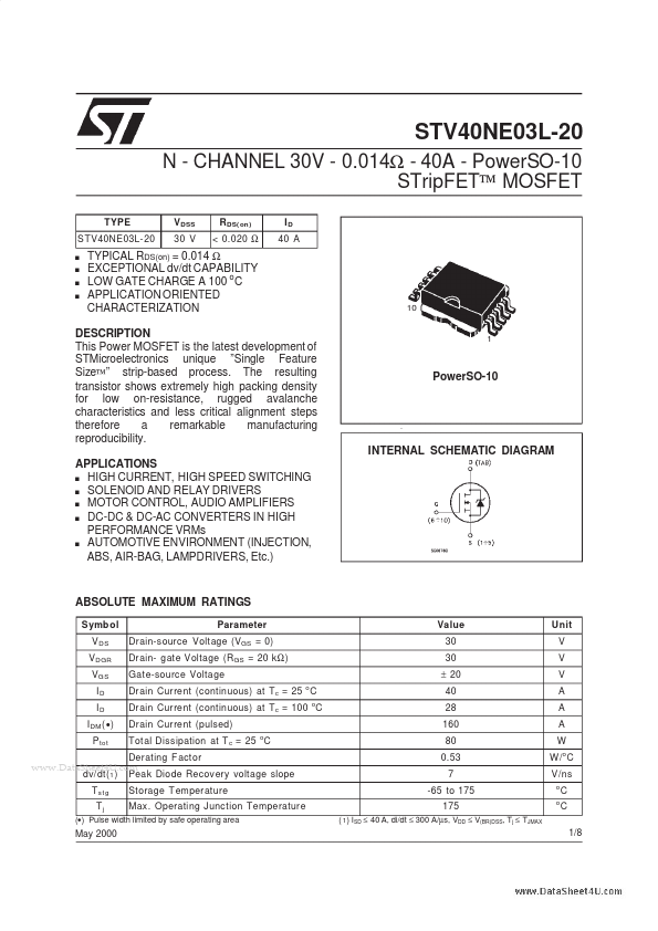 STV40NE03L-20