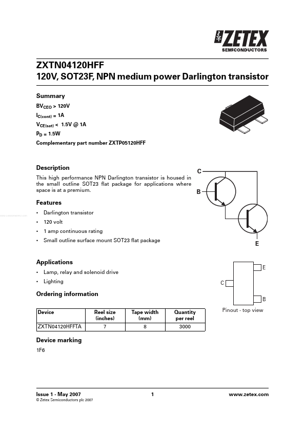 ZXTN04120HFF