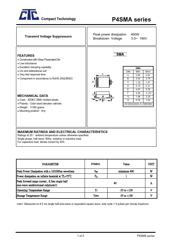 SMA8.0CA