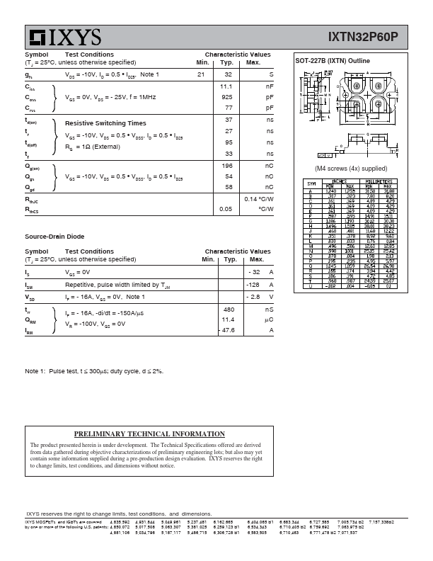 IXTN32P60P