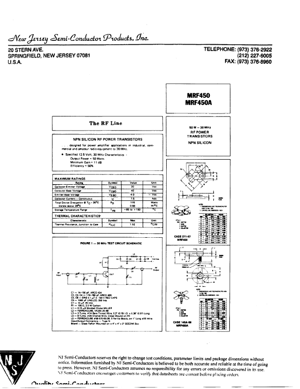 MRF450A