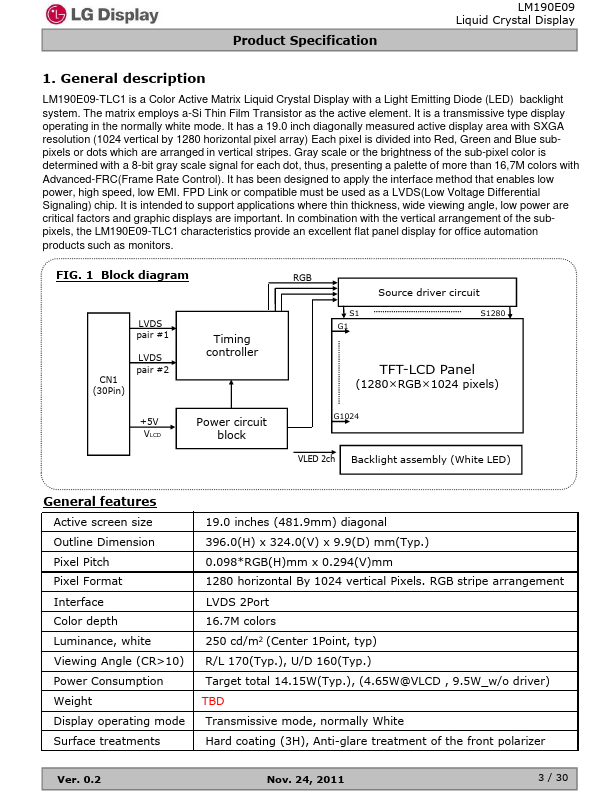 LM190E09-TLC1