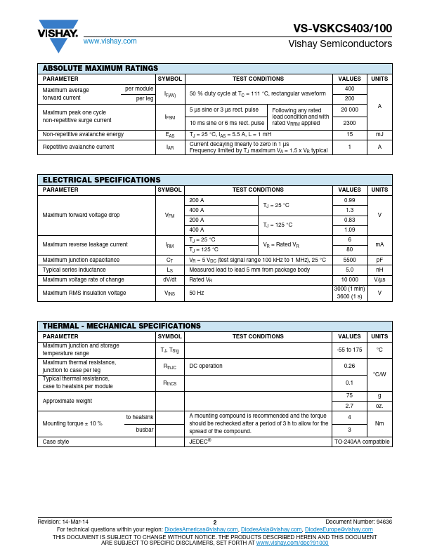 VS-VSKCS403-100