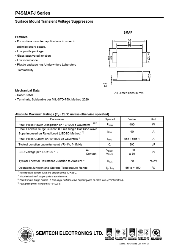 P4SMAFJ20CA