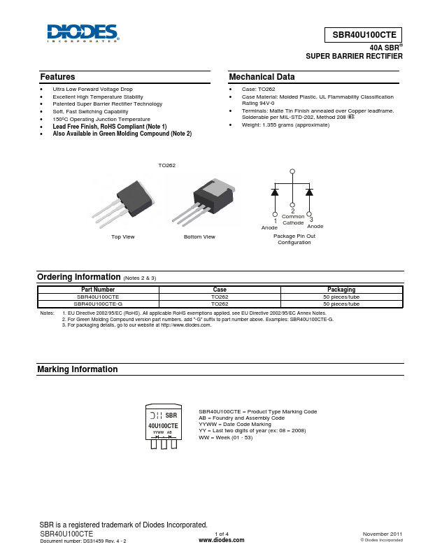 SBR40U100CTE-G