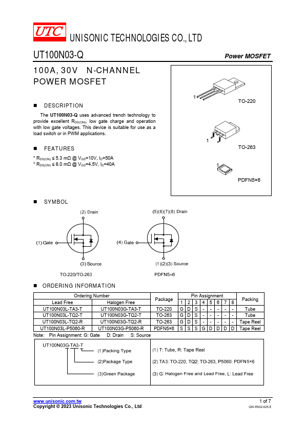 UT100N03-Q