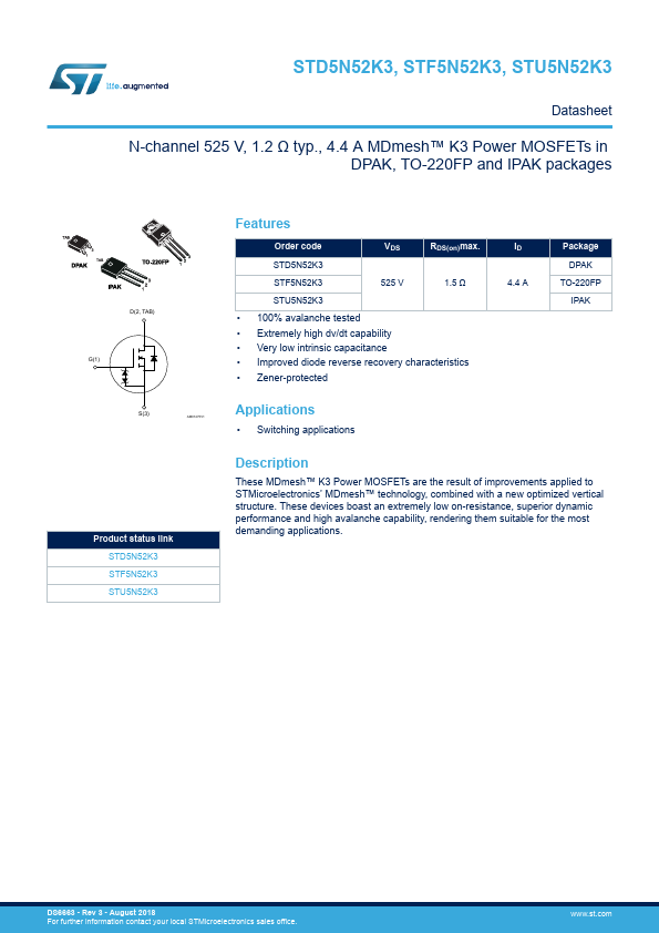 STD5N52K3