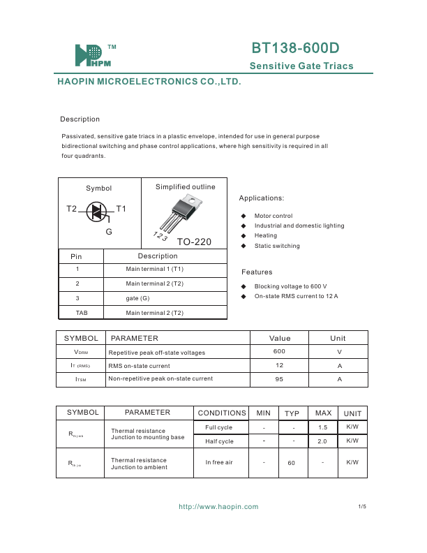 BT138-600D