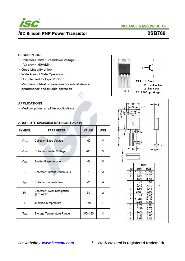 2SB760